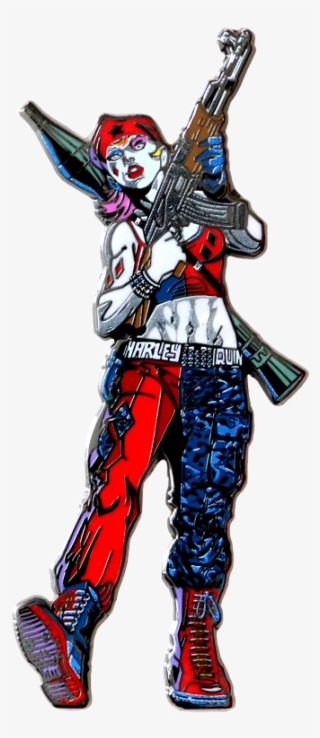 Dc Universe Rebirth Harley Quinn Figpin Enamel Pin - Harley Quinn Rebirth Design
