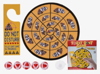 Toilet Dart Game 5 X Velcro Balls And Door Hanger Secret - Toilet Dart
