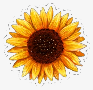 Printable Sunflower Sticker