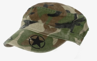 Military Black Star Camo Fidel Cap - Hat