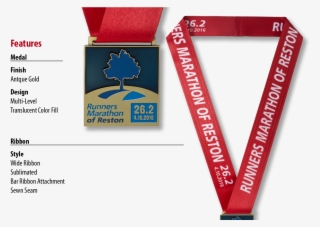 Red Colored Neck Ribbon For Running Medals - Neck Ribbons For Medals