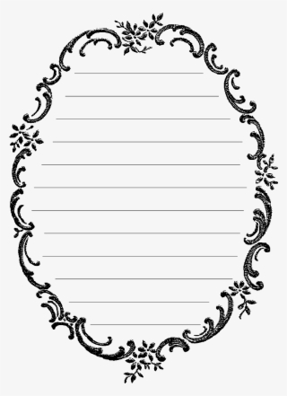 Digital Journal Spot Download - Oval Floral Border Png
