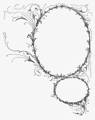 Aren't These Just Astoundingly Beautiful Circle Frame - Line Art