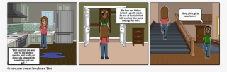 Baby Sitter Storyboard - Cartoon