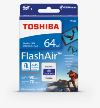 Toshiba Press Flash Air W4 Packaging - Toshiba Flashair 64gb