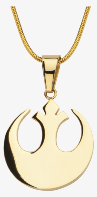 Rebel Alliance Gold Pendant With Chain - Locket