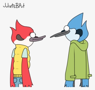 Mordecai And Margaret Looking Eachother-ydb519 - Regular Show Mordecai And Margaret