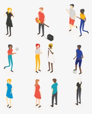 Kisspng Behance Digital Illustration People Vector - Vector Isometric People People Png