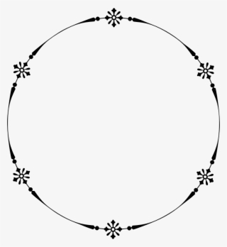Decorative Floral Frame - Circle