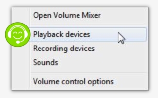 Configure Your Usb Headset As The Default Playback - Windows 7