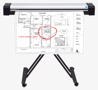 First True Desktop Wide Format Scanner - Technical Drawing