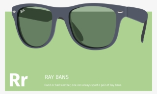 Illustration Of A Ray Ban Wayfarer Pair Of Sunglasses - Parallel