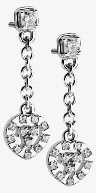 Earings Coeur And Diamond - Earrings