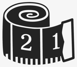 Tape Measure Rubber Stamp - Sewing Tape Measure Clipart