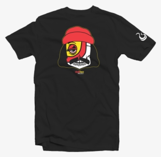 Men's Black Fatbol Crew Neck Skullface Tee "cheech" - Metallic Gold Foamposites Shirt