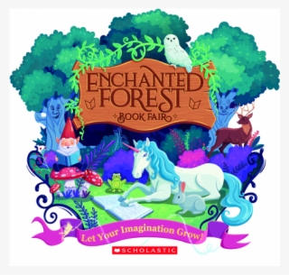 Lace Clipart Enchanted Forest 4 - Enchanted Forest Scholastic Book Fair Poster