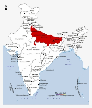 How United States Population Fits Into India - Uttar Pradesh India