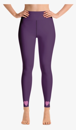 Purple Hearts Leggings - Yoga Pants