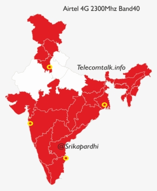 Airtel 4g - Map Of India Infographic
