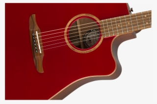 Fender Redondo Classic, Hot Rod Red Metallic With Bag - Fender Newporter Classic