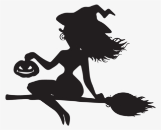 Free Png Download Witch On Broom Silhouette Png Png - Witch Silhouette Transparent Background