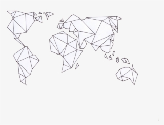 Geometric World Map -my Edit - Green Map Of The World