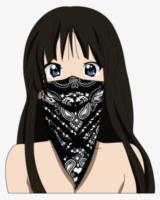 Image Of Anime Bandits - Anime Girl With Bandana On Face