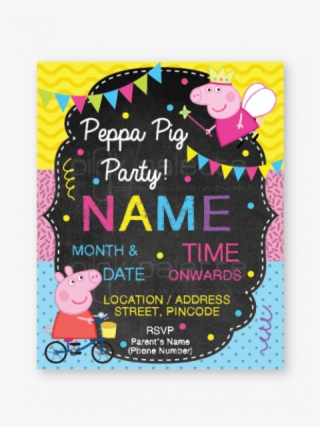Peppa Pig Birthday E-invite - Greeting Card