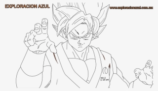 Goku Fase Dios - Goku Super Saiyan Blue Para Dibujar