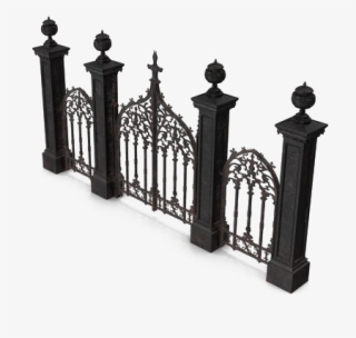 Cemetery Gates Png Free Download - Baluster