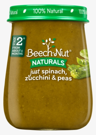 Naturals Just Spinach, Zucchini & Peas Jar - Beech Nut Naturals Just Green Beans