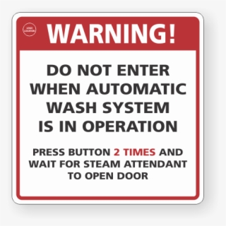 Not Enter When Automatic Wash System Is In Operation - Pattern Oriented Software Architecture
