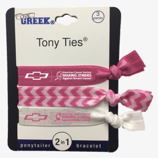 Breast Cancer Awareness Hair Ties - Chain