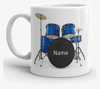 Personalised Drum Kit Gift Mug - Funny Unicorn Coffee Cup