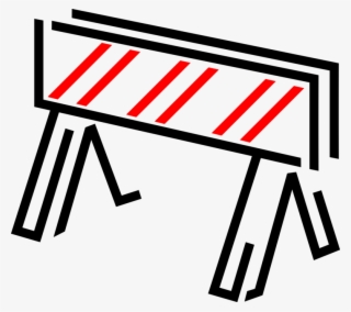 Vector Illustration Of Construction Industry Barrier