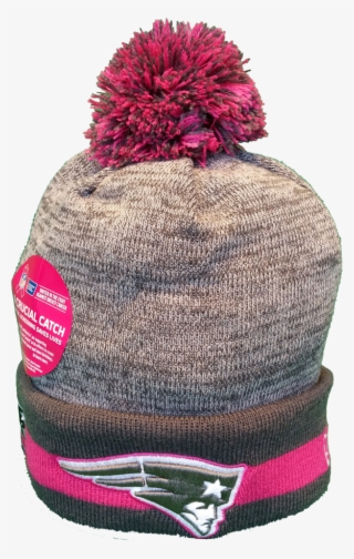 New England Patriots Breast Cancer Awareness Toque - New England Patriots Breast Cancer Awareness Beanie