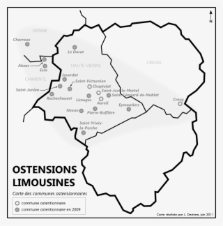 Ostensions Limousine Carte - Map