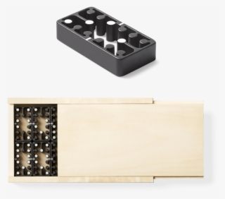 Minimalist Aluminum Domino Set - Plywood