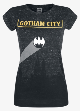 Null Gotham City Mottled Dark Grey T-shirt 367114 Hrtokkh - Batman