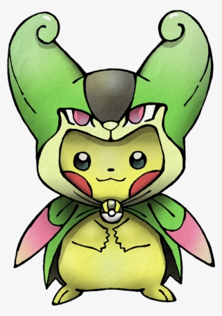 Virizion Cape Pikachu - Cartoon