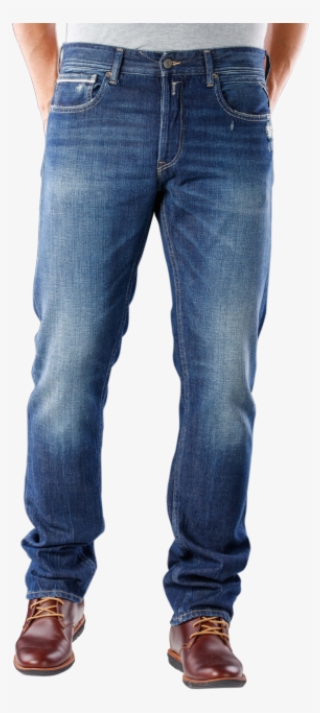 Replay Grover Jeans Straight Used Denim Blue - Carhartt Men's Relaxed Fit Straight Leg Flannel Lined