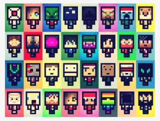 Retro Pop Art Minecraft Characters - Minecraft Popart