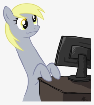 86658 Safe Derpyhooves Meme Computer Ar - Pony Long Neck Meme