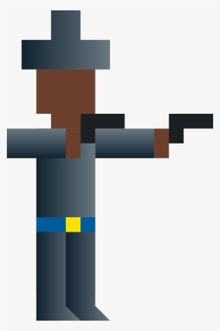 This Free Icons Png Design Of Cowboy Dual-wielding