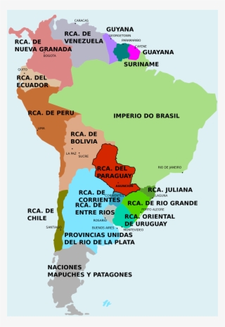 2000 X 2912 25 - Mapa De Sudamerica En 1810