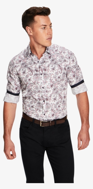 White Gotham Slim Fit Shirt - Gentleman