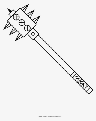 Mace Coloring Page - Mace Coloring Pages