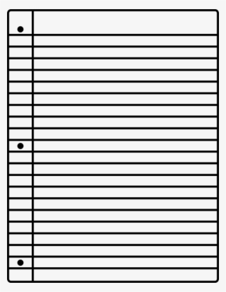 Notebook Paper Png - Folha De Caderno Para Imprimir