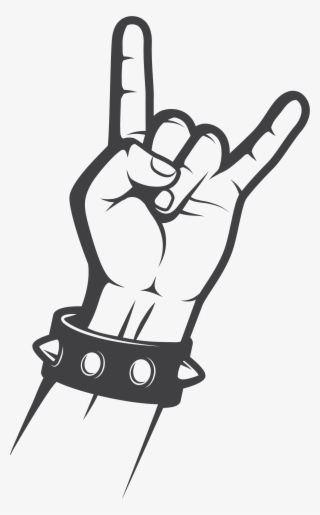 Sign Of The Horns Rock Music Gesture Hand - Transparent Rock Hand Sign
