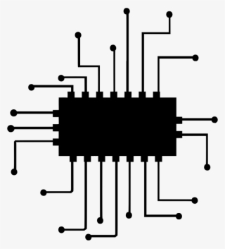 Chip Circuitry - Circuit Chip Png